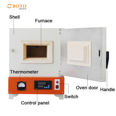 Lab Muffle Furnace 20L 1600C Degree High Temperature Muffle Furnace Vacuum